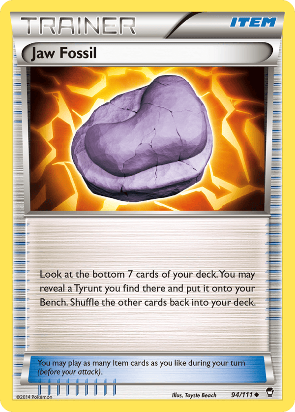 94/111 Jaw Fossil Uncommon Furious Fists