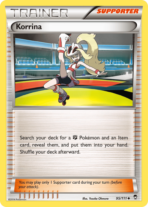 95/111 Korrina Uncommon Furious Fists