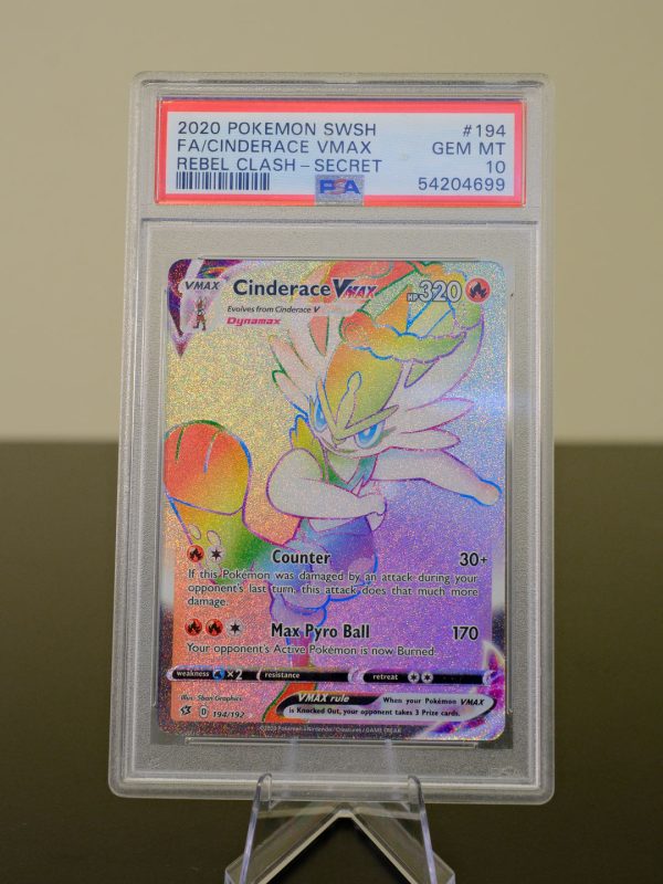 194 Cinderace VMAX Rainbow Secret 2020 Pokemon PSA GEM MT 10