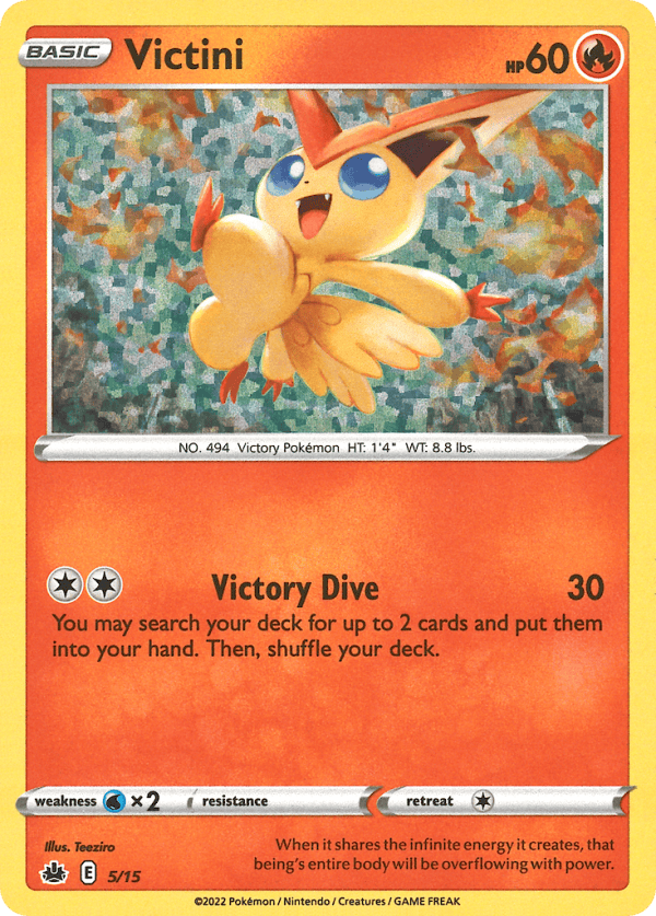 5/15 Victini Holo McDonald's Collection 2022