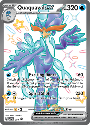 84/102 Quaquaval ex Promo Scarlet & Violet Black Star Promos
