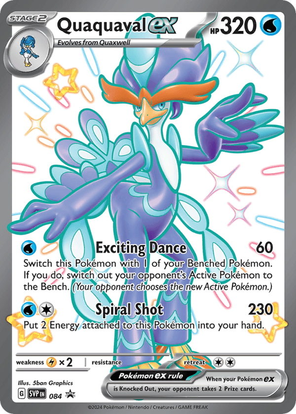 84/102 Quaquaval ex Promo Scarlet & Violet Black Star Promos