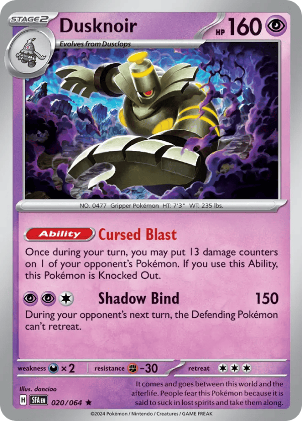20/64 Dusknoir Rare Shrouded Fable
