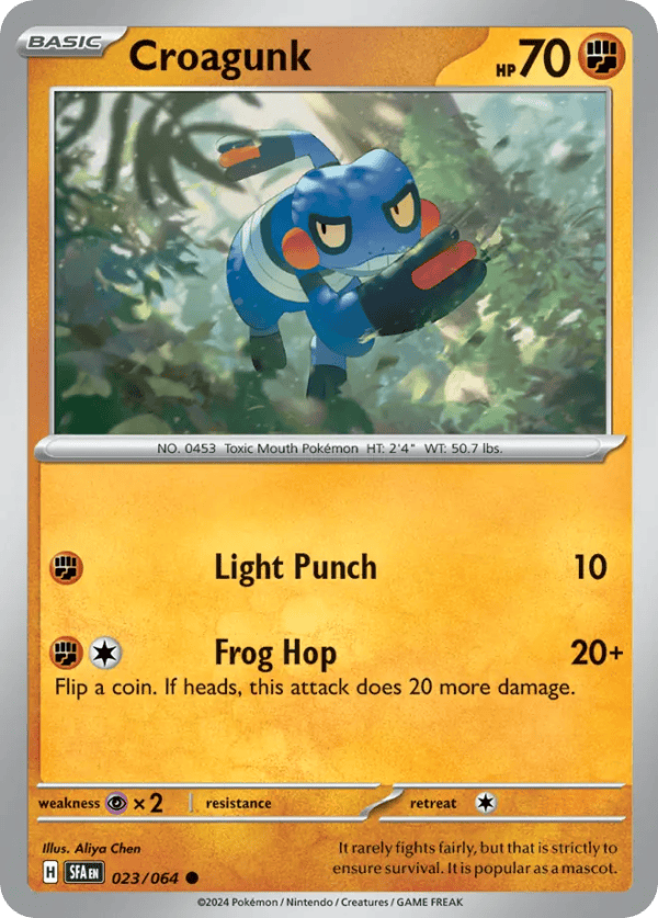 23/64 Croagunk Common Shrouded Fable