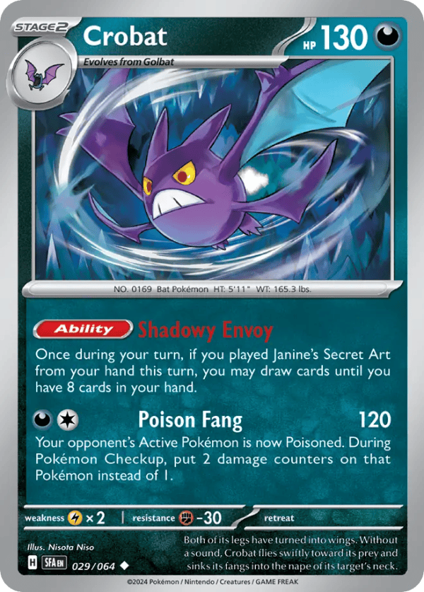 29/64 Crobat Uncommon Shrouded Fable