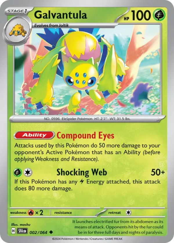2/64 Galvantula Uncommon Shrouded Fable