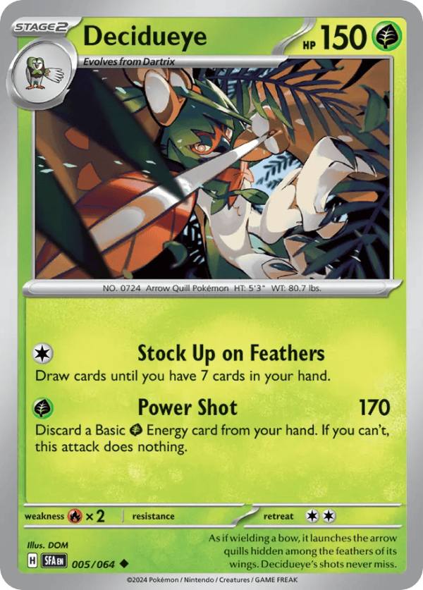 5/64 Decidueye Uncommon Shrouded Fable