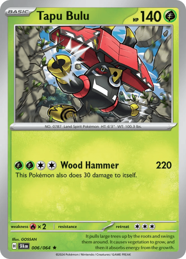 6/64 Tapu Bulu Rare Shrouded Fable