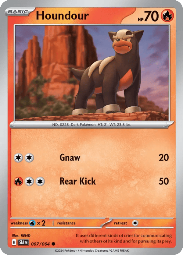 7/64 Houndour Common Shrouded Fable