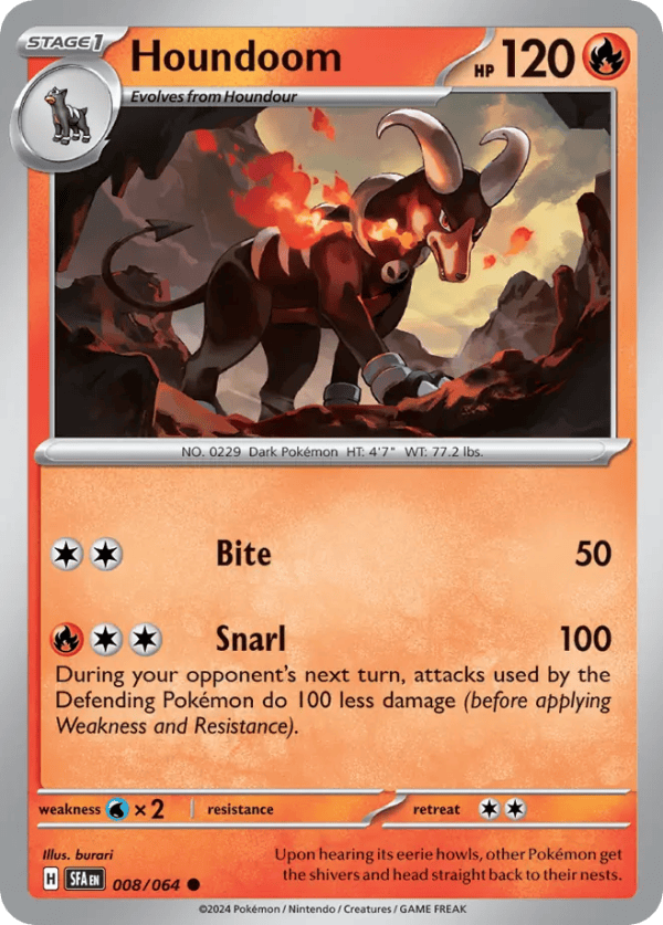 8/64 Houndoom Common Shrouded Fable