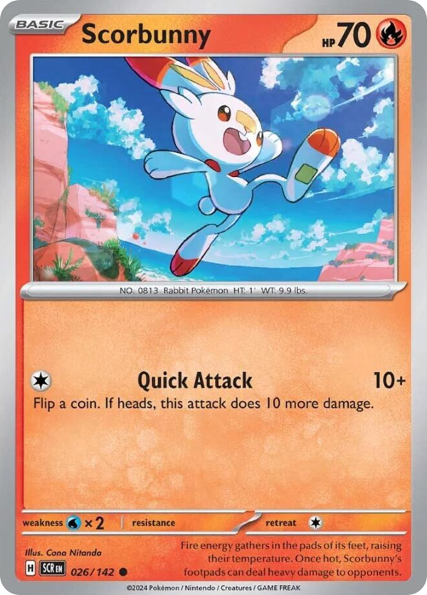 26/142 Scorbunny Common Stellar Crown