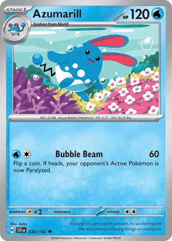 34/142 Azumarill Uncommon Stellar Crown