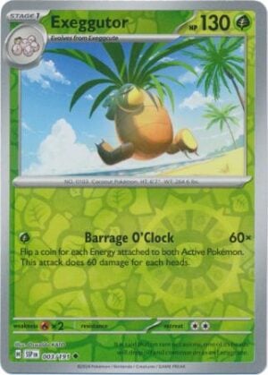 3/191 Exeggutor Uncommon Surging Sparks Reverse Holo