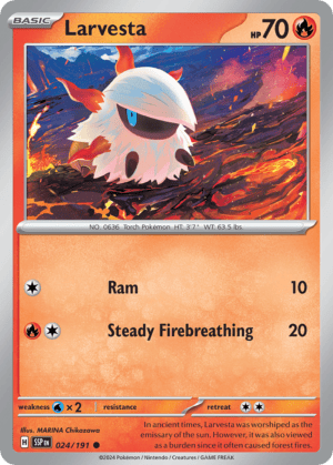 24/191 Larvesta Common Surging Sparks
