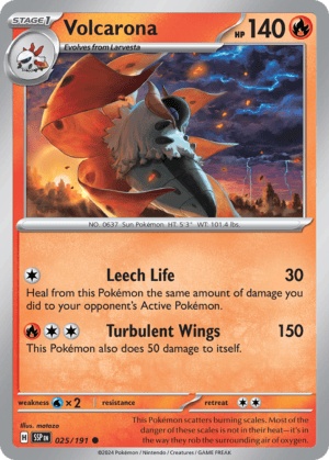 25/191 Volcarona Common Surging Sparks