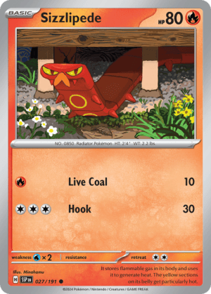 27/191 Sizzlipede Common Surging Sparks