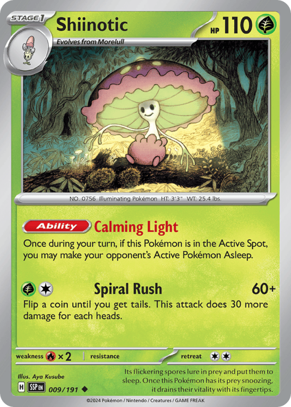 9/191 Shiinotic Uncommon Surging Sparks