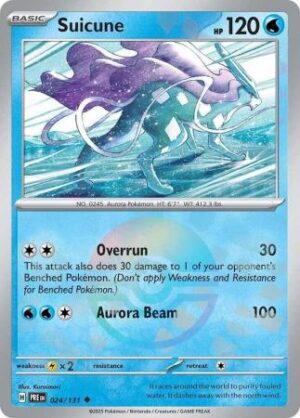 24/131 Suicune Uncommon Prismatic Evolutions Poke Ball Holo
