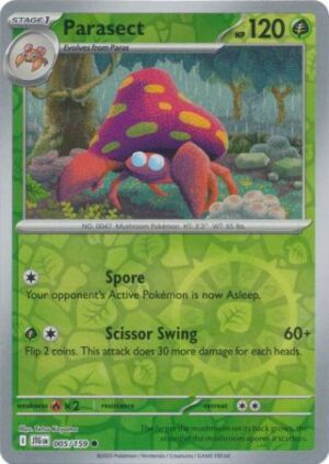 5/159 Parasect Common Journey Together Reverse Holo