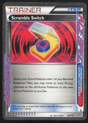 129 Scramble Switch Rare ACE Plasma Storm Moderately Played