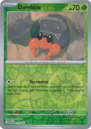 11/182 Dwebble Common Destined Rivals Reverse Holo
