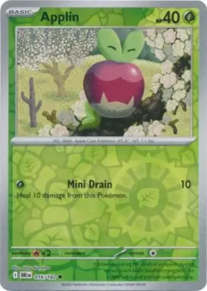 16/182 Applin Common Destined Rivals Reverse Holo