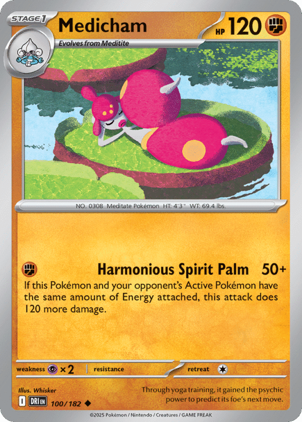 100/182 Medicham Uncommon Destined Rivals