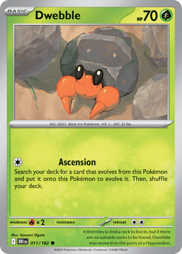 11/182 Dwebble Common Destined Rivals