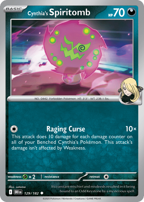 129/182 Cynthia's Spiritomb Uncommon Destined Rivals