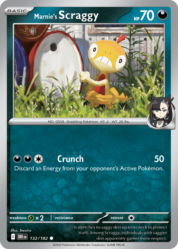132/182 Marnie's Scraggy Common Destined Rivals