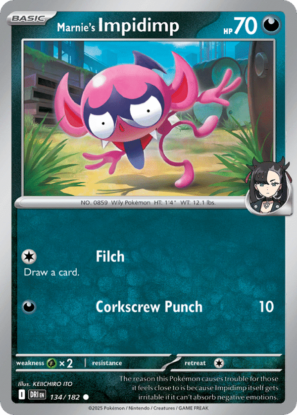 134/182 Marnie's Impidimp Common Destined Rivals