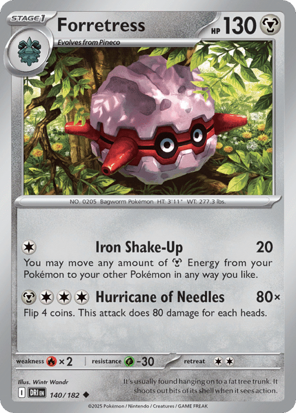 140/182 Forretress Uncommon Destined Rivals