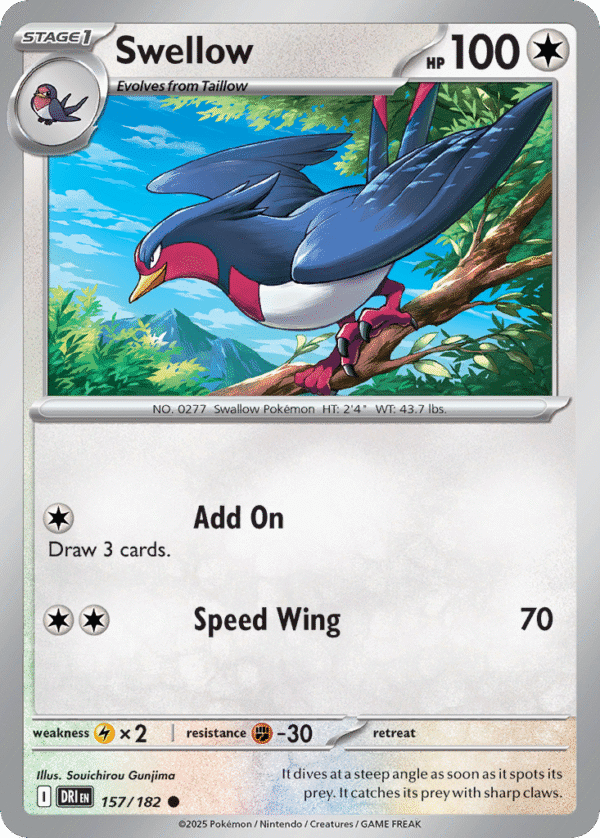 157/182 Swellow Common Destined Rivals