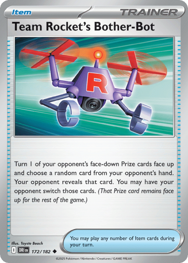 172/182 Team Rocket's Bother-Bot Uncommon Destined Rivals