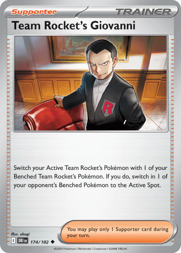 174/182 Team Rocket's Giovanni Uncommon Destined Rivals