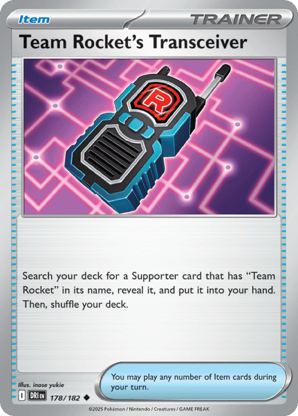 178/182 Team Rocket's Transceiver Uncommon Destined Rivals