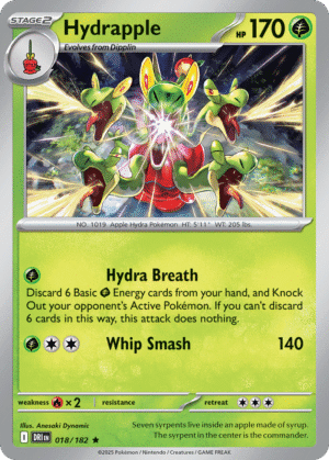 18/182 Hydrapple Rare Destined Rivals