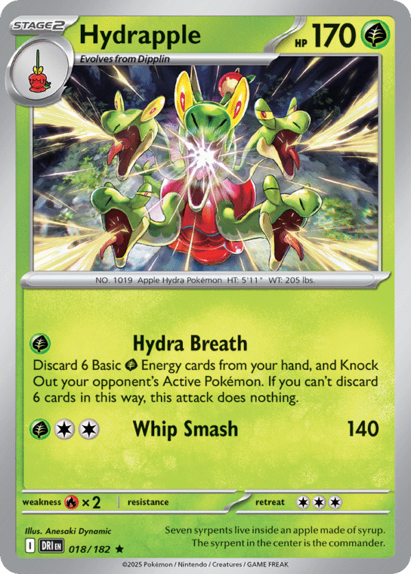 18/182 Hydrapple Rare Destined Rivals