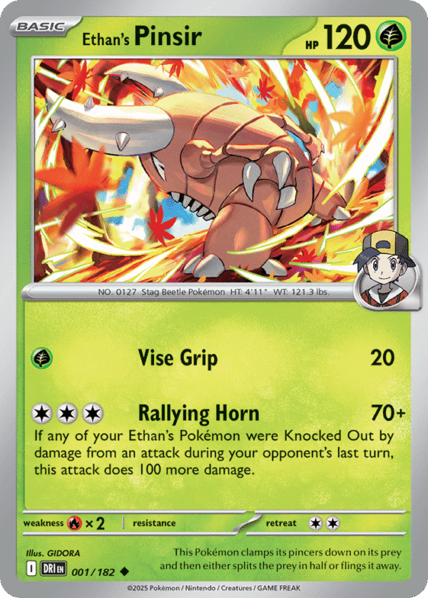 1/182 Ethan's Pinsir Uncommon Destined Rivals