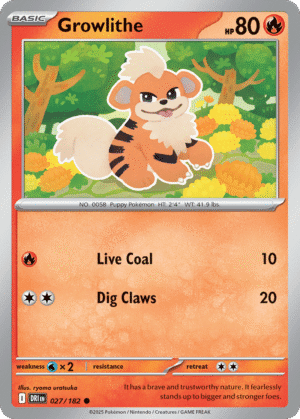 27/182 Growlithe Common Destined Rivals