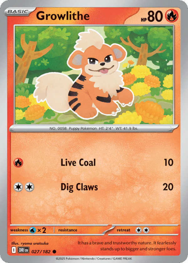 27/182 Growlithe Common Destined Rivals