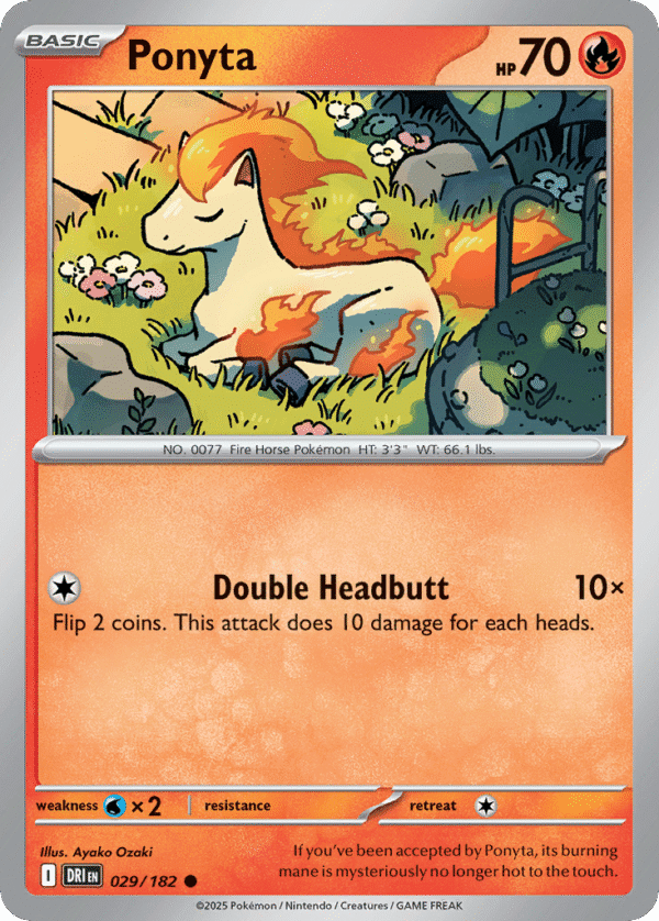 29/182 Ponyta Common Destined Rivals