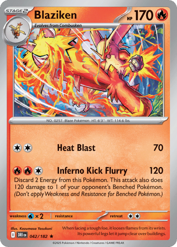 42/182 Blaziken Rare Destined Rivals