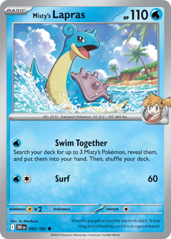 50/182 Misty's Lapras Common Destined Rivals