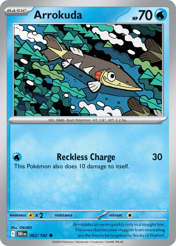 62/182 Arrokuda Common Destined Rivals