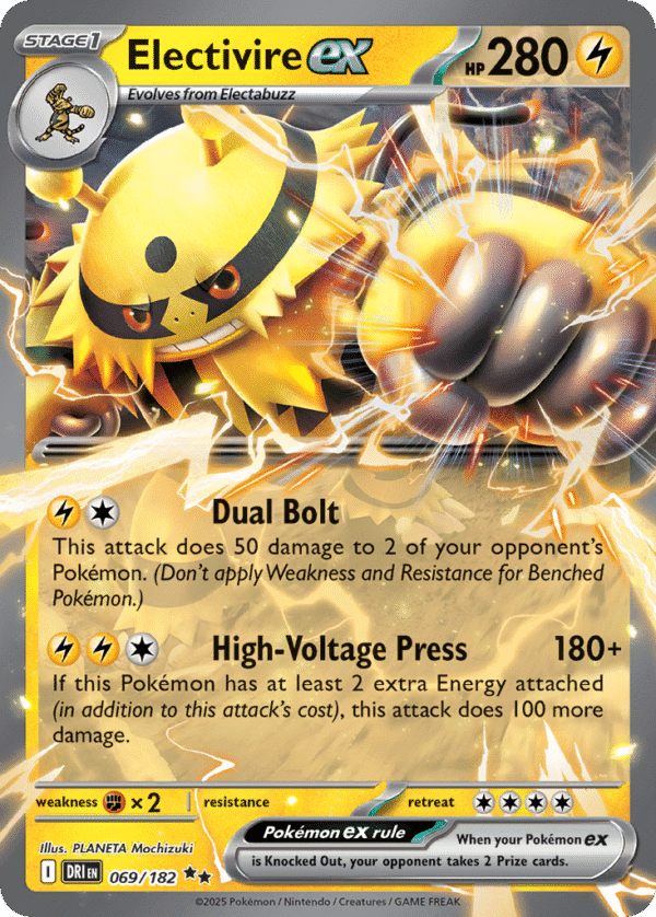 69/182 Electivire ex Double Rare Destined Rivals