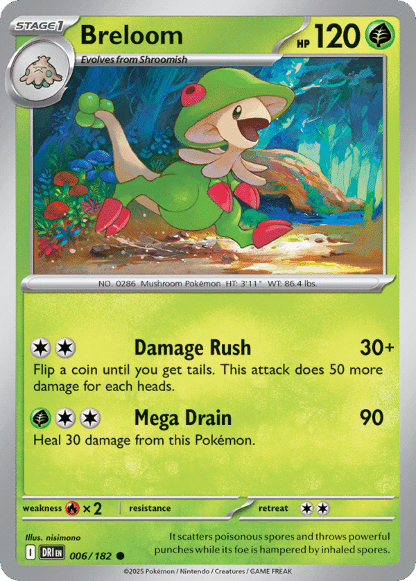 6/182 Breloom Common Destined Rivals