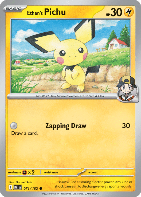 71/182 Ethan's Pichu Common Destined Rivals