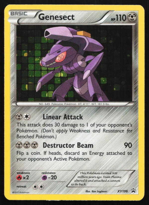 XY196 Genesect Common XY Black Star Promos Lightly Played