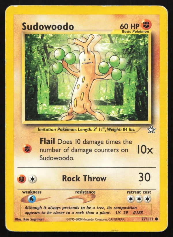 77 Sudowoodo Common Neo Genesis Heavily Played
